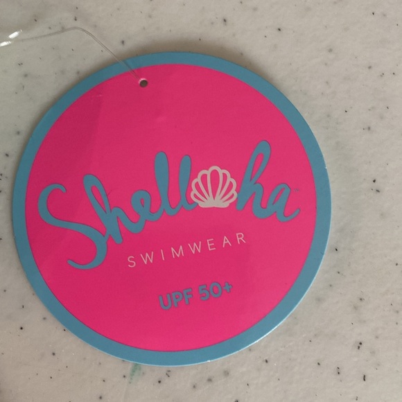 Shelloha Swimwear Girls 2-piece Swim Suit Ruffle Bright Tropical Floral UPF50+ - Picture 4 of 4